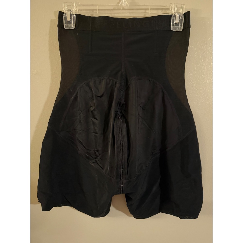 Feelingirl Women Black High Waisted Shapewear Tummy Control Shorts Size L BBL - Picture 6 of 8